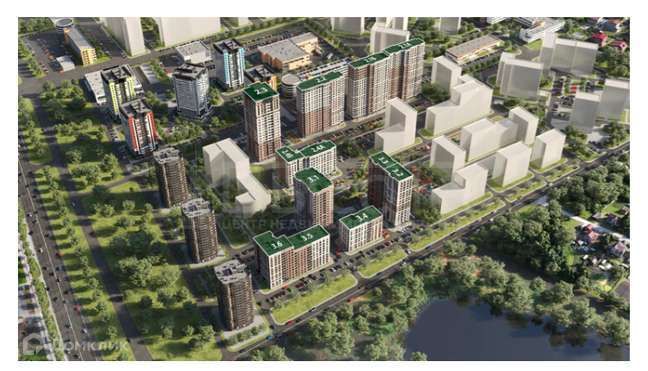 Продаётся 2-комнатная квартира, 54.37 м²