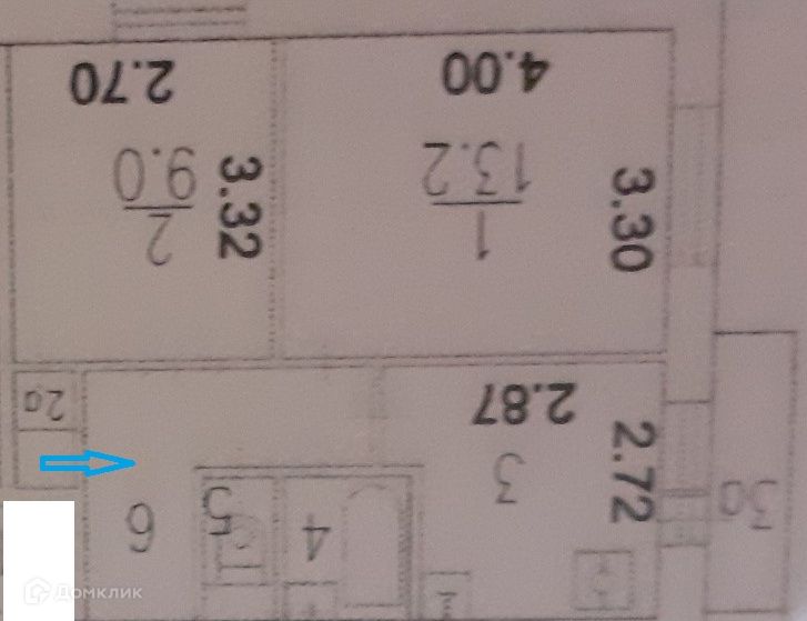 Продаётся 2-комнатная квартира, 38.4 м²
