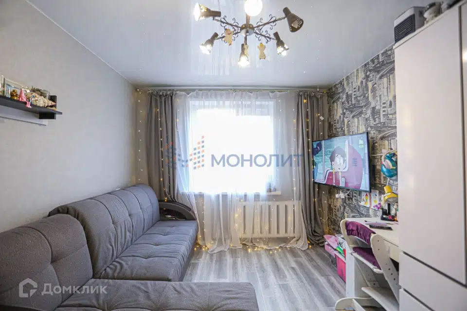 Продаётся 3-комнатная квартира, 65.4 м²