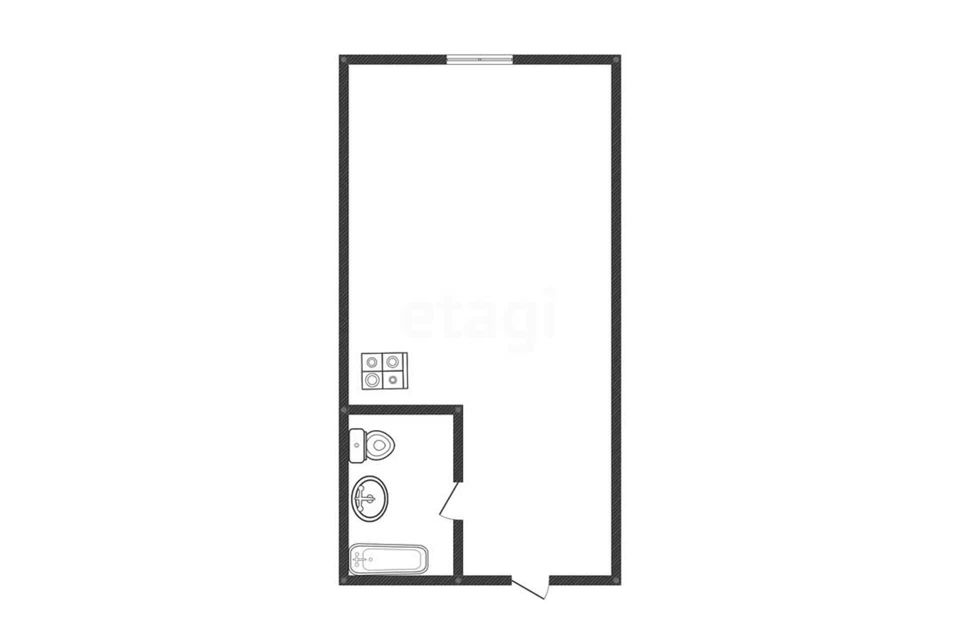 Продаётся студия, 19.5 м²