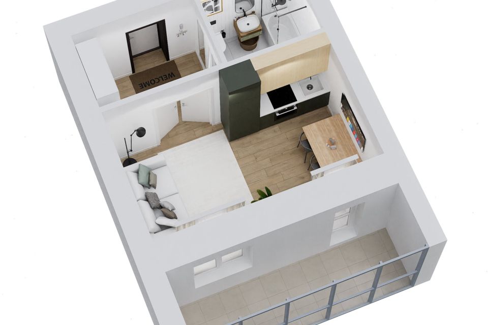 Продаётся студия, 29.58 м²