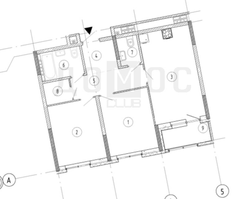 Продаётся 2-комнатная квартира, 63 м²