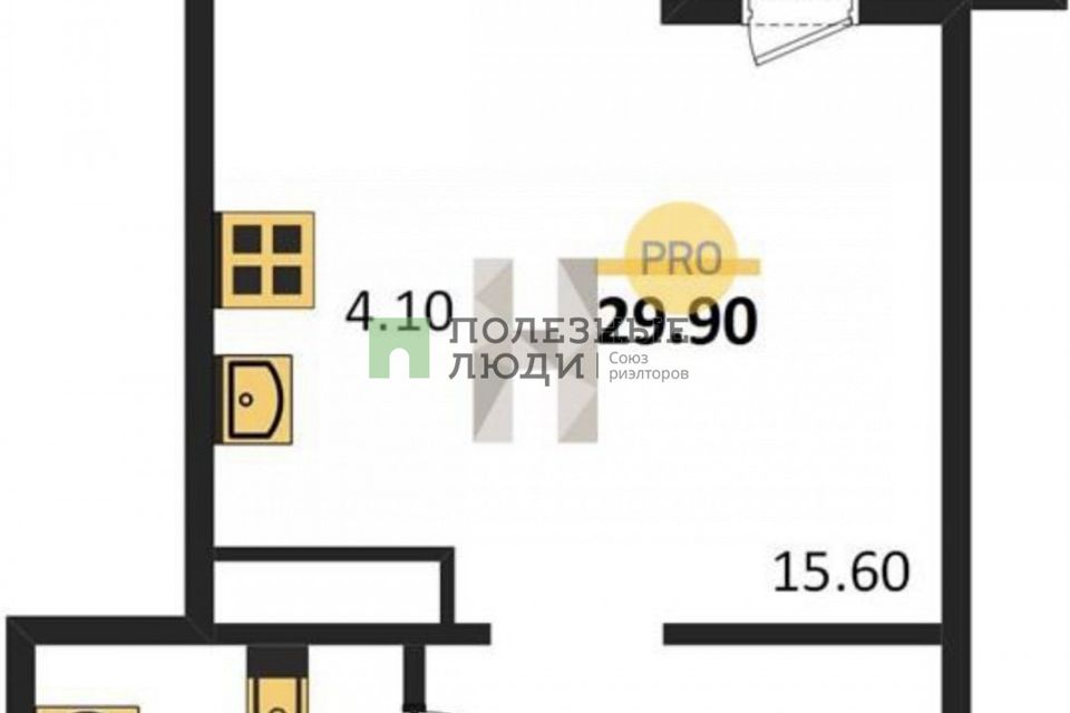 Продаётся студия, 30.2 м²