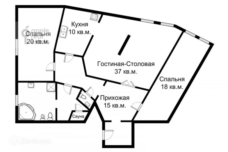 Продаётся 3-комнатная квартира, 115 м²