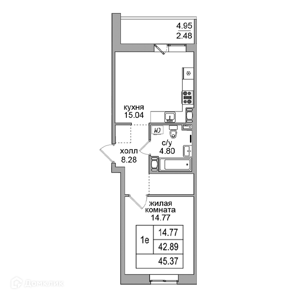 Купить Однокомнатную Квартиру Парнас Северная Долина