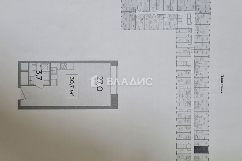 Продаётся студия, 31 м²