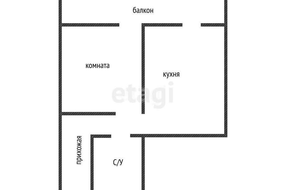 Продаётся 1-комнатная квартира, 44 м²