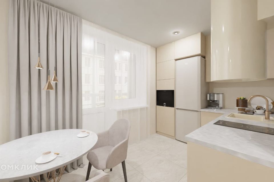 Продаётся 1-комнатная квартира, 48.42 м²
