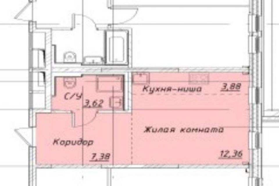 Продаётся студия, 27.24 м²