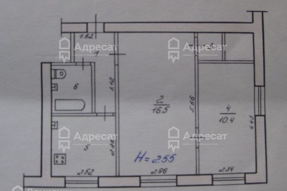 Продаётся 2-комнатная квартира, 40.4 м²