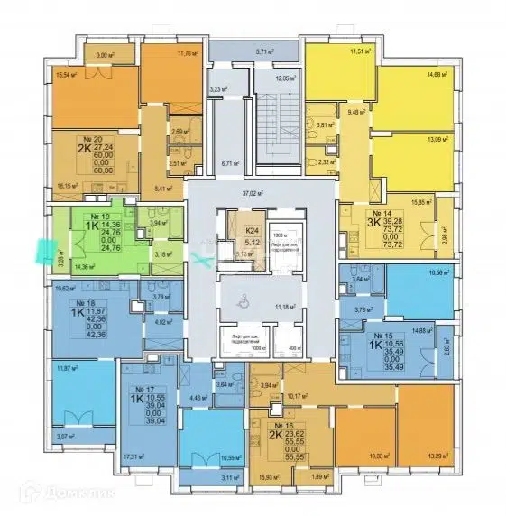 Продаётся студия, 24.9 м²