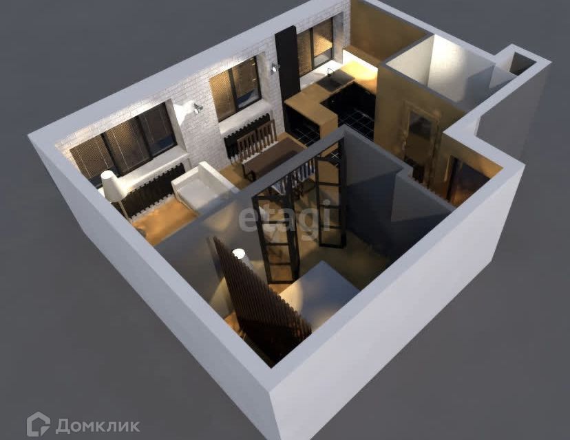 Продаётся 2-комнатная квартира, 41.1 м²
