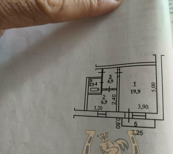 Продаётся 1-комнатная квартира, 34 м²
