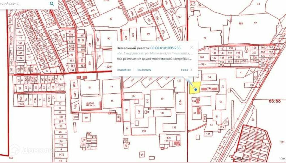 Поселок малышева свердловская область карта