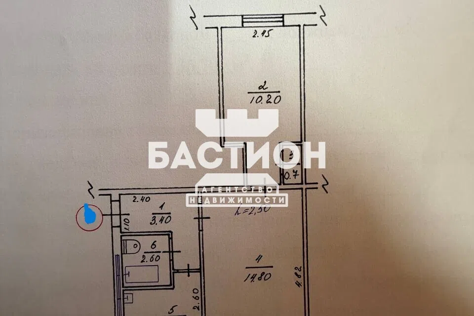 Продаётся 2-комнатная квартира, 37 м²