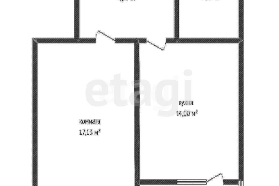 Продаётся 1-комнатная квартира, 38.6 м²