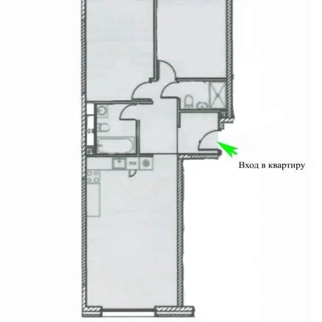 Продаётся 2-комнатная квартира, 70 м²