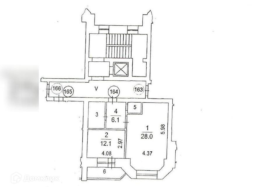 Продаётся 1-комнатная квартира, 55.3 м²