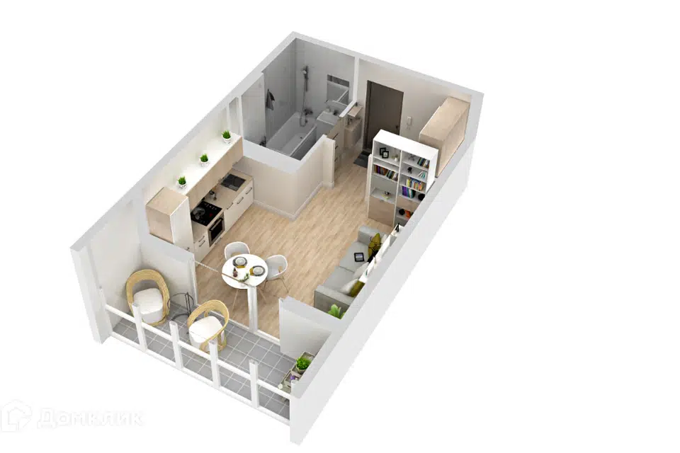 Продаётся студия, 26.2 м²