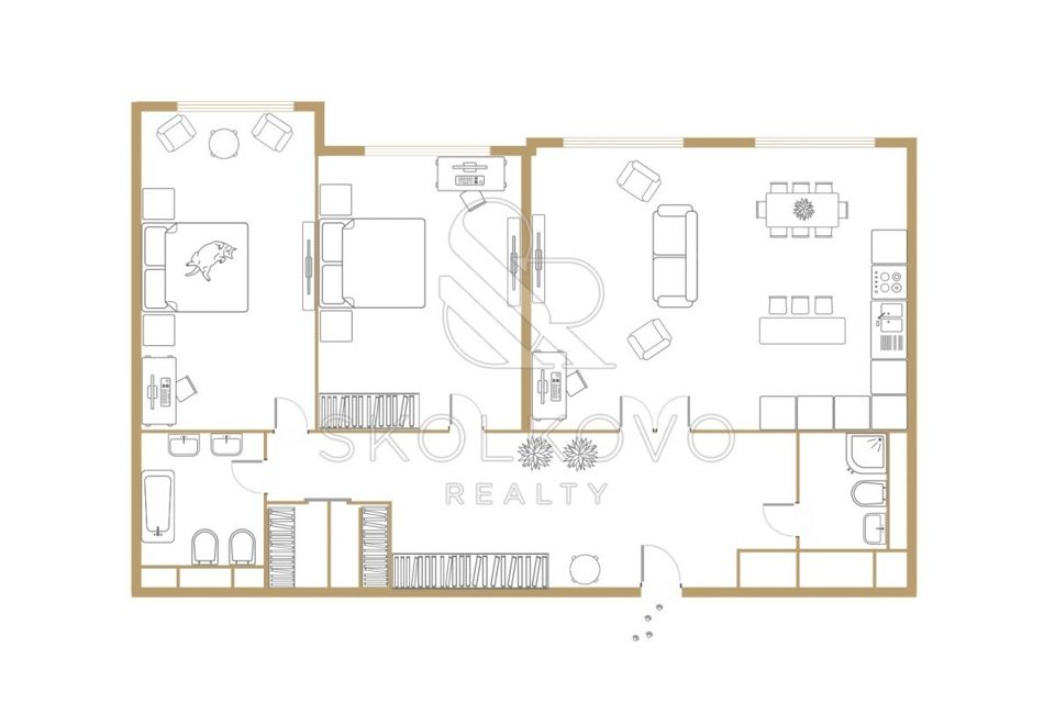 Продаётся 4-комнатная квартира, 138.9 м²