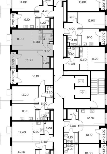 Продаётся 2-комнатная квартира, 43 м²