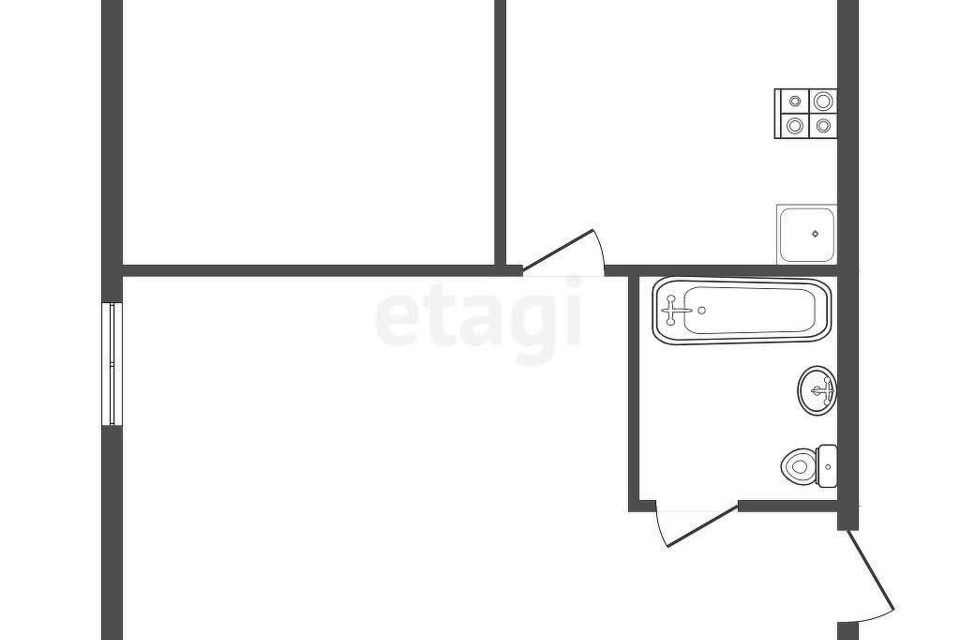 Продаётся 2-комнатная квартира, 30 м²