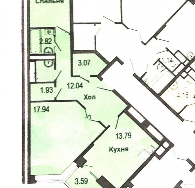 Продаётся 2-комнатная квартира, 65.3 м²