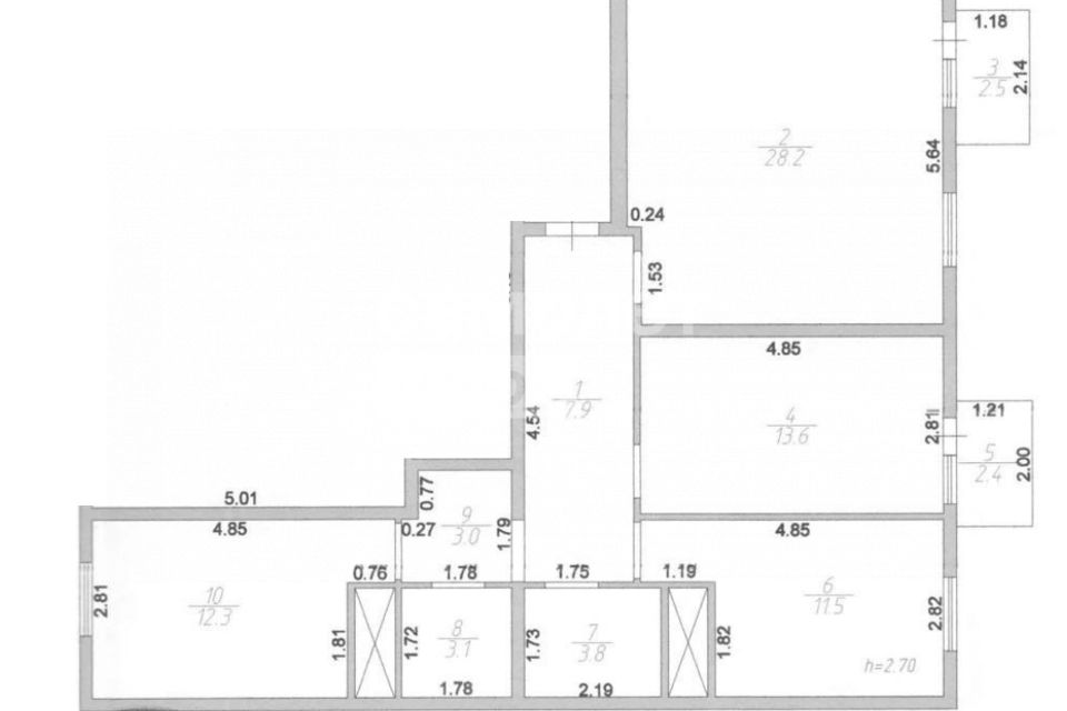 Продаётся 3-комнатная квартира, 83.4 м²