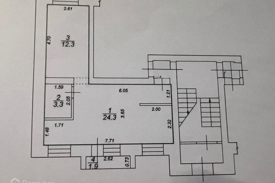 Продаётся 2-комнатная квартира, 41.8 м²