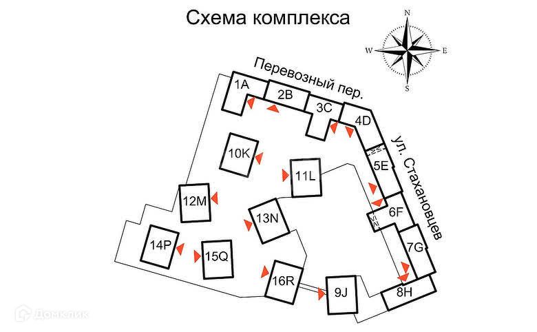 Продаётся 1-комнатная квартира, 46.06 м²