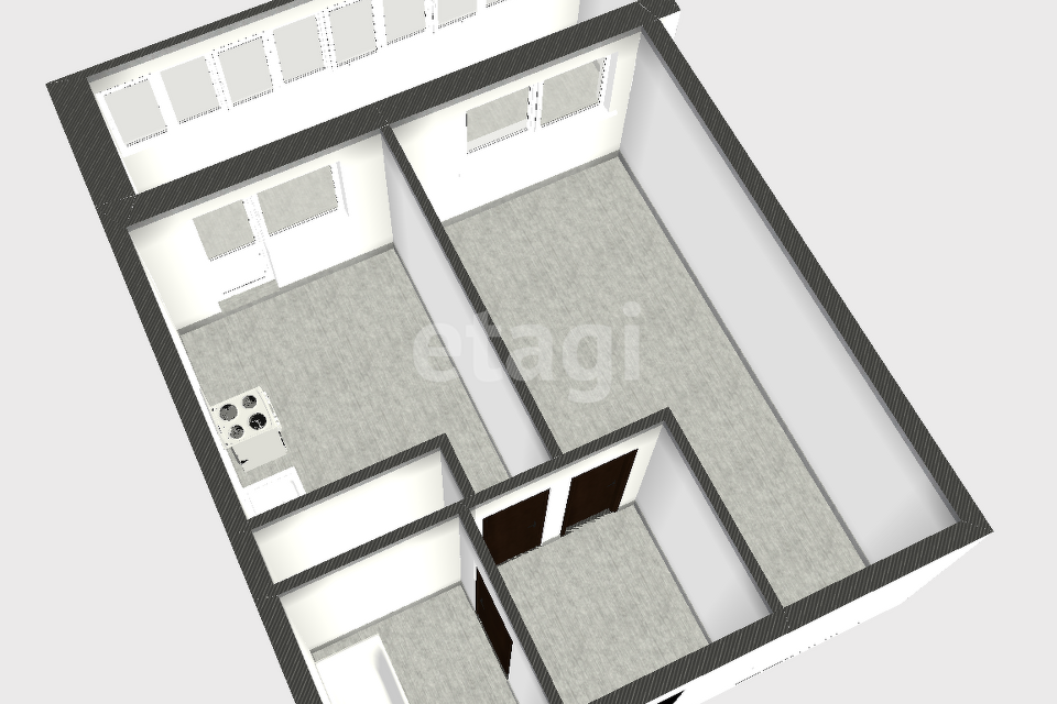 Продаётся 1-комнатная квартира, 33.7 м²