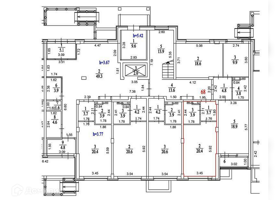 Продаётся 1-комнатная квартира, 28 м²