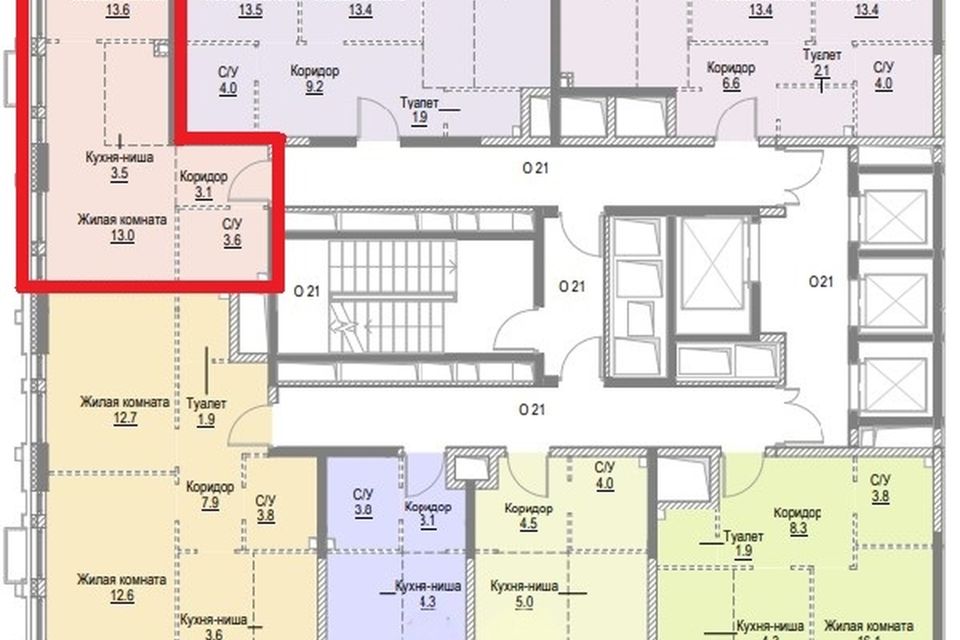 Продаётся 2-комнатная квартира, 36.8 м²