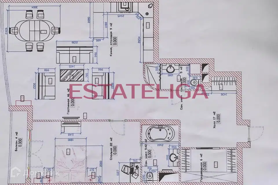 Продаётся 2-комнатная квартира, 120 м²