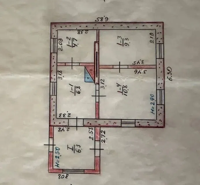 Продаётся 1-этажный дом, 37.8 м²