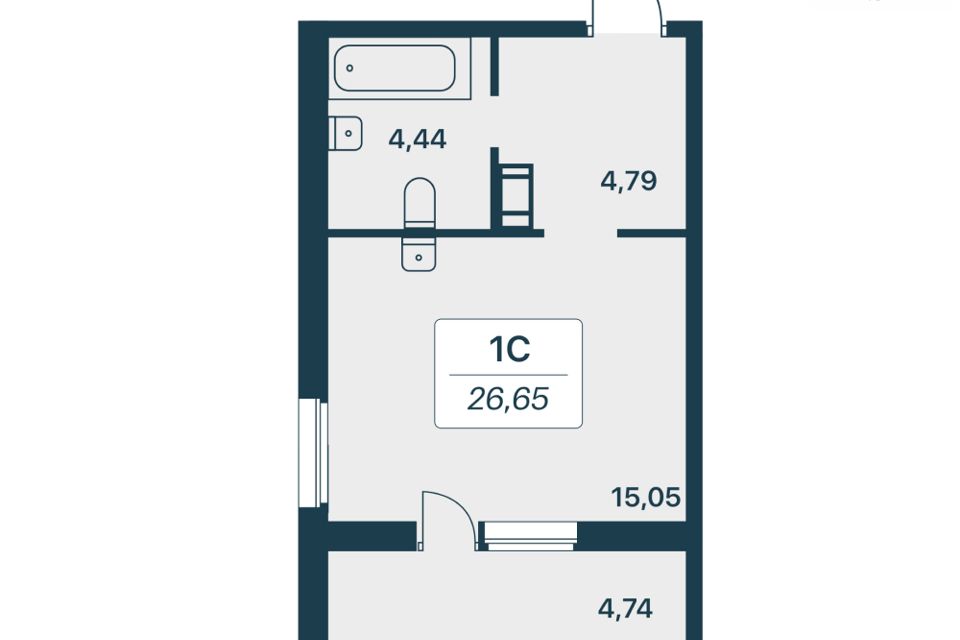 Продаётся студия, 24.2 м²
