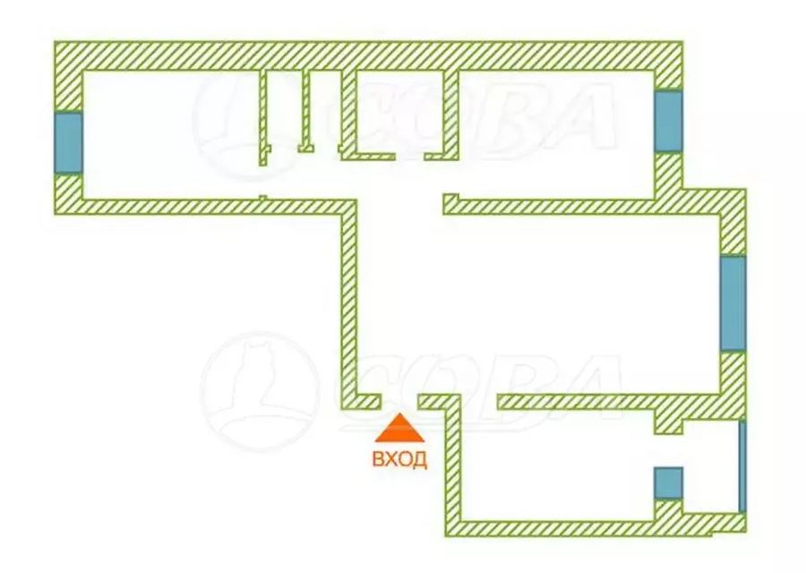 Продаётся 3-комнатная квартира, 95.5 м²