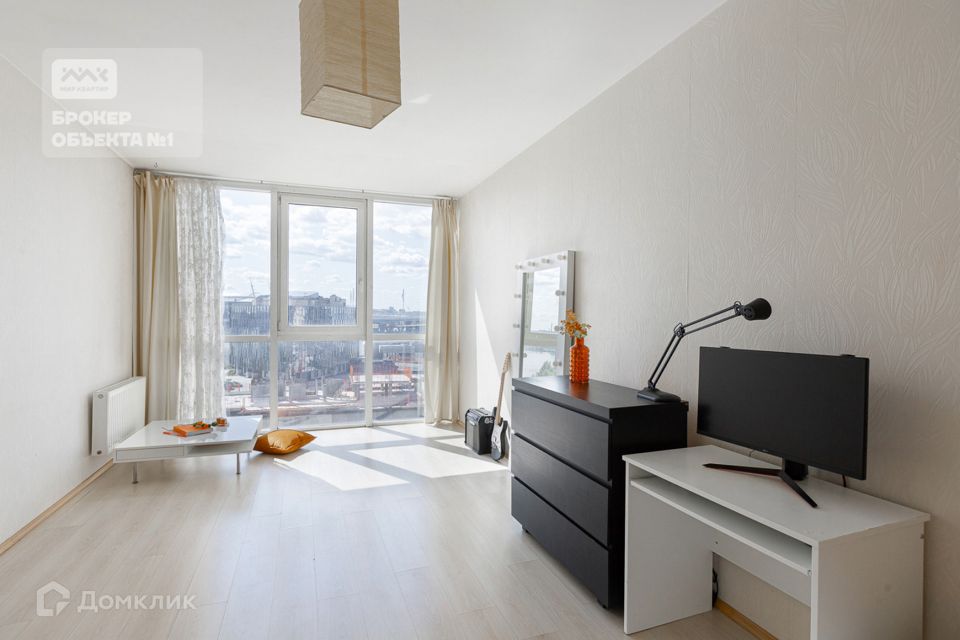 Продаётся 1-комнатная квартира, 52.4 м²