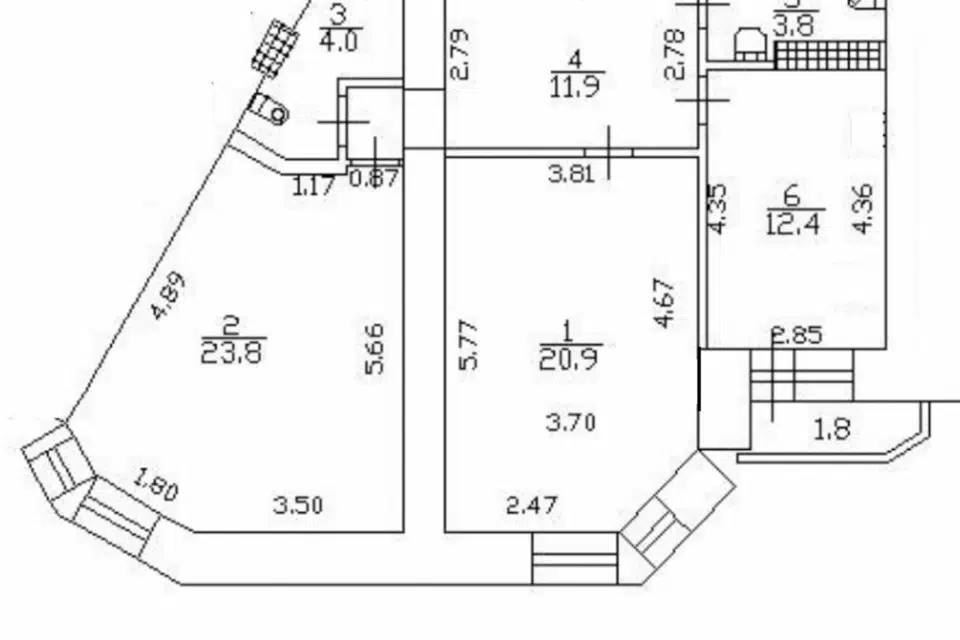 Продаётся 2-комнатная квартира, 76.8 м²