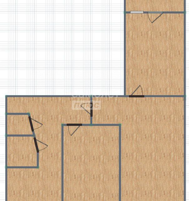 Продаётся 3-комнатная квартира, 58.8 м²