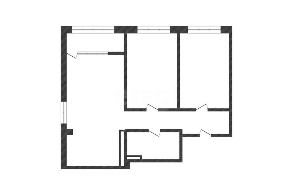 Продаётся 2-комнатная квартира, 65.6 м²