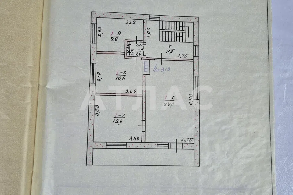 Продаётся 3-этажный дом, 94.4 м²