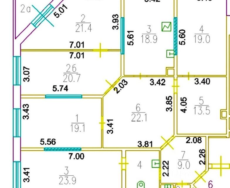 Продаётся 4-комнатная квартира, 145.8 м²