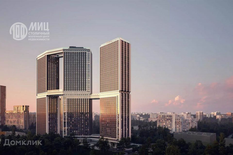 Продаётся 1-комнатная квартира, 46.6 м²