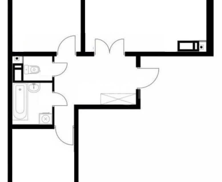 Продаётся 2-комнатная квартира, 59.9 м²
