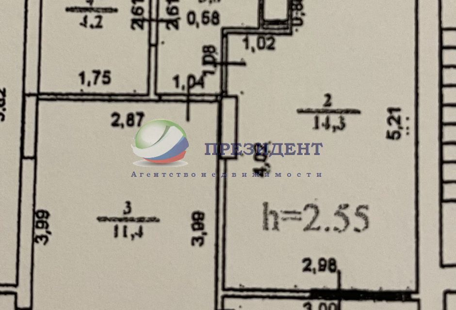 Продаётся 1-комнатная квартира, 36.3 м²