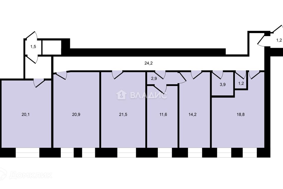 Продаётся 5-комнатная квартира, 142 м²