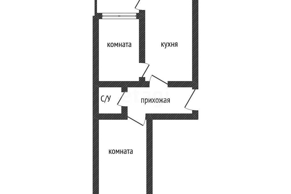Продаётся 2-комнатная квартира, 60.4 м²