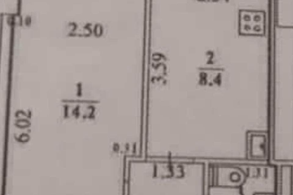 Продаётся 1-комнатная квартира, 28.8 м²