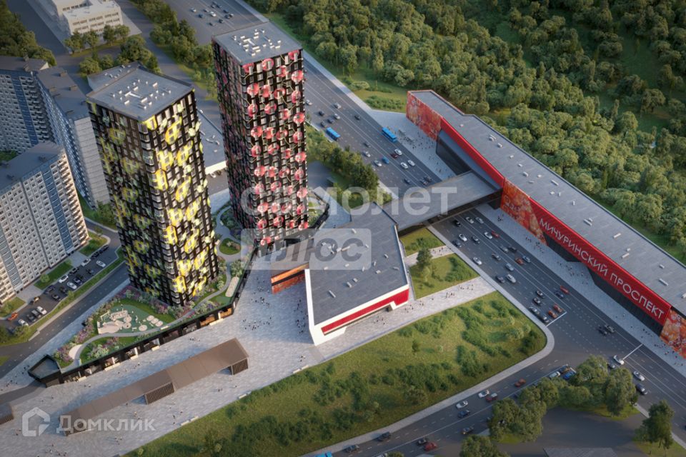 Продаётся 1-комнатная квартира, 45.8 м²